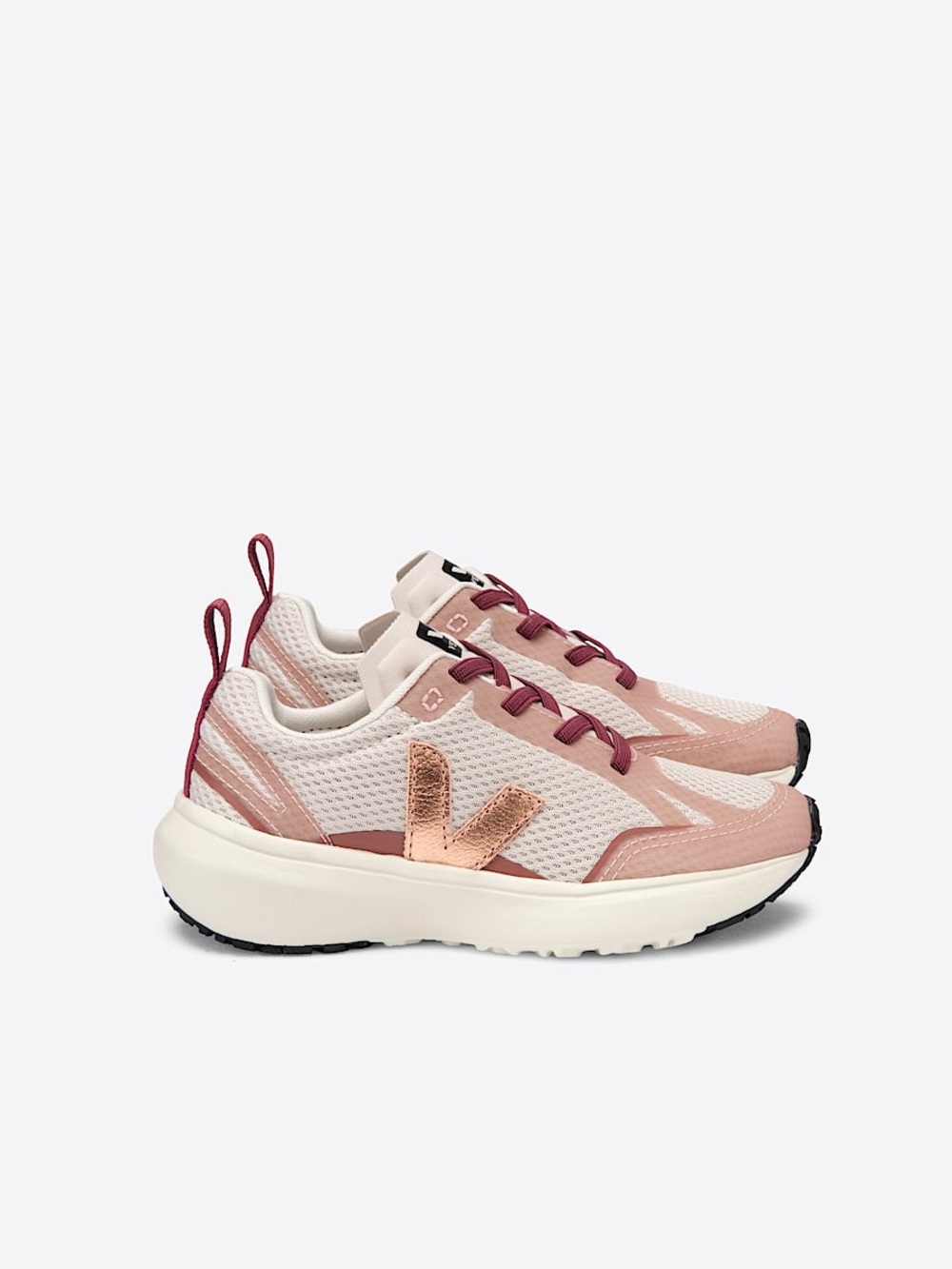Girls Veja Canary Elastic Lace Natural Venus Sneakers